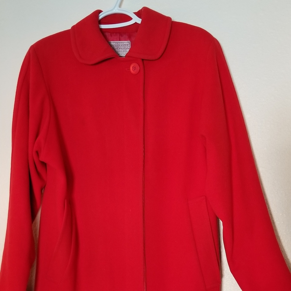 Pendleton Bright Red Petite Vintage Jacket - Picture 2 of 8